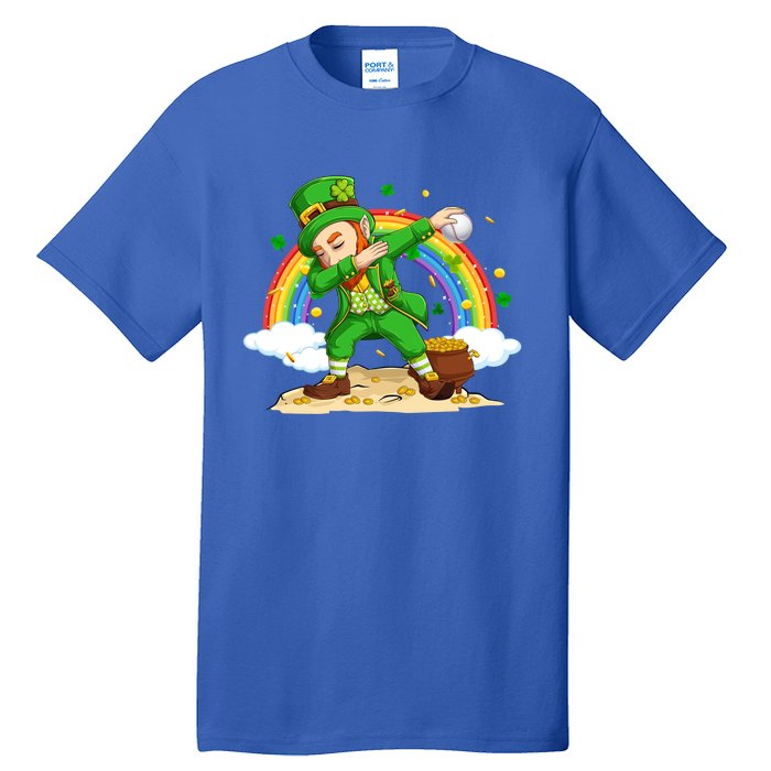 Dabbing Leprechaun Baseball Ball St Patricks Day Cute Gift Tall T-Shirt