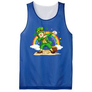 Dabbing Leprechaun Baseball Ball St Patricks Day Cute Gift Mesh Reversible Basketball Jersey Tank