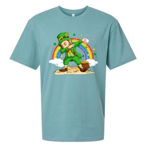 Dabbing Leprechaun Baseball Ball St Patricks Day Cute Gift Sueded Cloud Jersey T-Shirt