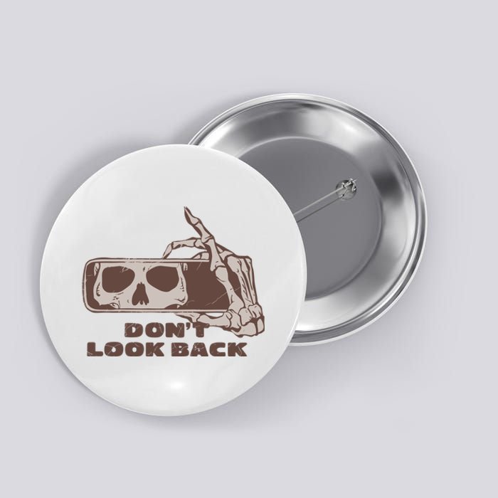 DonT Look Back Skeleton Car Mirror Transparent Button