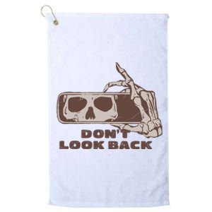 DonT Look Back Skeleton Car Mirror Transparent Platinum Collection Golf Towel