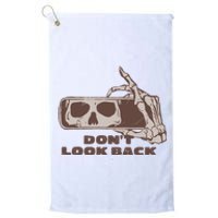 DonT Look Back Skeleton Car Mirror Transparent Platinum Collection Golf Towel