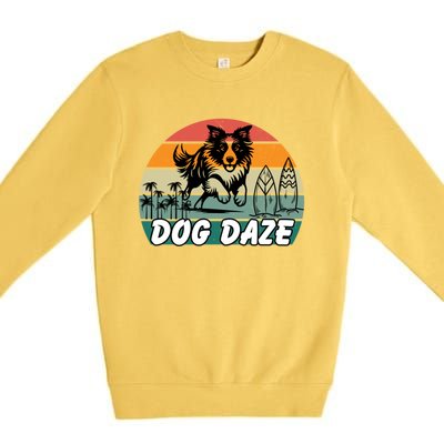 Dog LoverS Bliss Dog Daze Cool Gift Premium Crewneck Sweatshirt