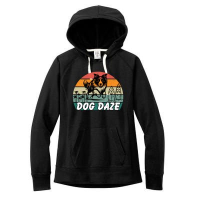 Dog LoverS Bliss Dog Daze Cool Gift Women's Fleece Hoodie