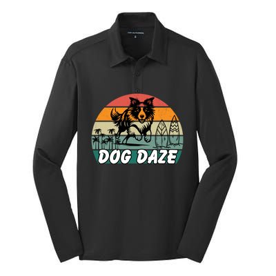 Dog LoverS Bliss Dog Daze Cool Gift Silk Touch Performance Long Sleeve Polo