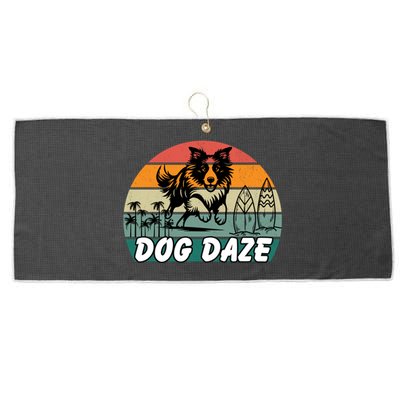 Dog LoverS Bliss Dog Daze Cool Gift Large Microfiber Waffle Golf Towel