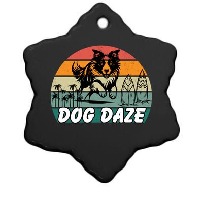 Dog LoverS Bliss Dog Daze Cool Gift Ceramic Star Ornament