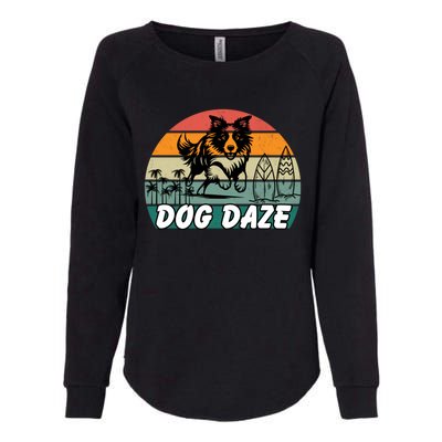 Dog LoverS Bliss Dog Daze Cool Gift Womens California Wash Sweatshirt