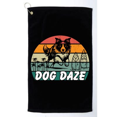 Dog LoverS Bliss Dog Daze Cool Gift Platinum Collection Golf Towel