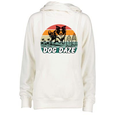 Dog LoverS Bliss Dog Daze Cool Gift Womens Funnel Neck Pullover Hood