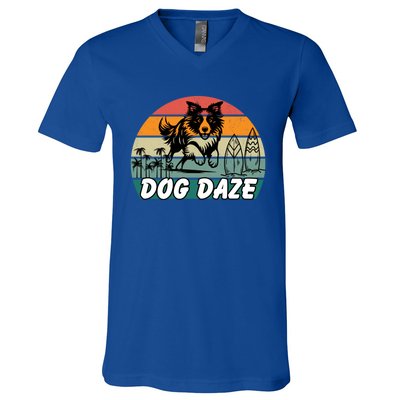 Dog LoverS Bliss Dog Daze Cool Gift V-Neck T-Shirt