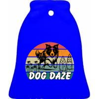 Dog LoverS Bliss Dog Daze Cool Gift Ceramic Bell Ornament