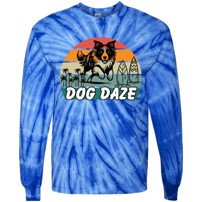 Dog LoverS Bliss Dog Daze Cool Gift Tie-Dye Long Sleeve Shirt