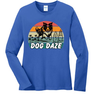 Dog LoverS Bliss Dog Daze Cool Gift Ladies Long Sleeve Shirt