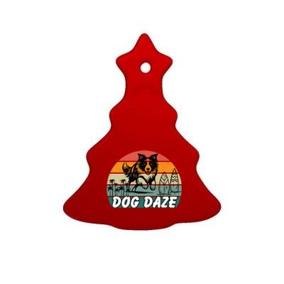 Dog LoverS Bliss Dog Daze Cool Gift Ceramic Tree Ornament