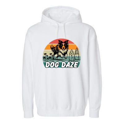 Dog LoverS Bliss Dog Daze Cool Gift Garment-Dyed Fleece Hoodie