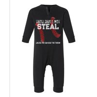 Dallas Lions Baseball Thou Shall Not Steal Infant Fleece One Piece