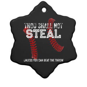 Dallas Lions Baseball Thou Shall Not Steal Ceramic Star Ornament