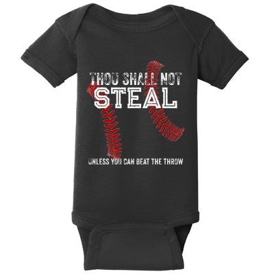 Dallas Lions Baseball Thou Shall Not Steal Baby Bodysuit