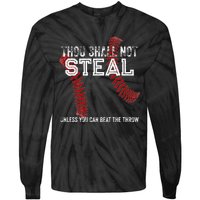 Dallas Lions Baseball Thou Shall Not Steal Tie-Dye Long Sleeve Shirt