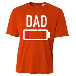 Dad Low Battery Gift For Father's Day Cute Gift Cooling Performance Crew T-Shirt