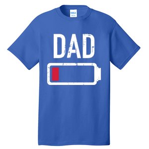 Dad Low Battery Gift For Father's Day Cute Gift Tall T-Shirt