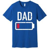 Dad Low Battery Gift For Father's Day Cute Gift Premium T-Shirt