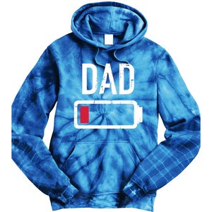 Dad Low Battery Gift For Father's Day Cute Gift Tie Dye Hoodie