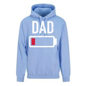 Dad Low Battery Gift For Father's Day Cute Gift Unisex Surf Hoodie