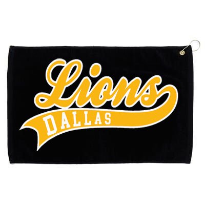 Dallas Lions Baseball Grommeted Golf Towel