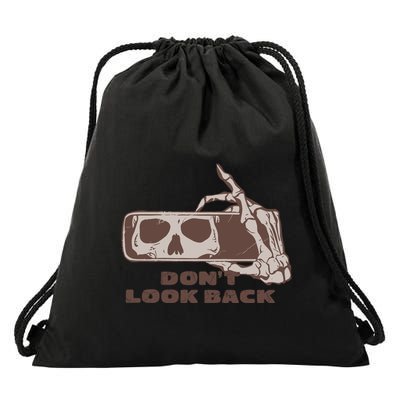 DonT Look Back Skeleton Car Mirror Transparent Drawstring Bag