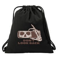 DonT Look Back Skeleton Car Mirror Transparent Drawstring Bag