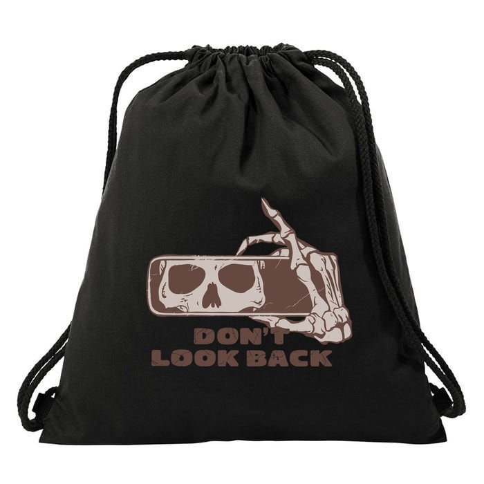 DonT Look Back Skeleton Car Mirror Transparent Drawstring Bag
