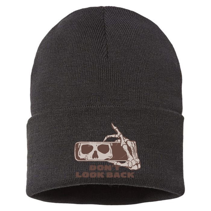 DonT Look Back Skeleton Car Mirror Transparent Sustainable Knit Beanie