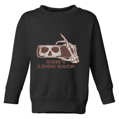 DonT Look Back Skeleton Car Mirror Transparent Toddler Sweatshirt