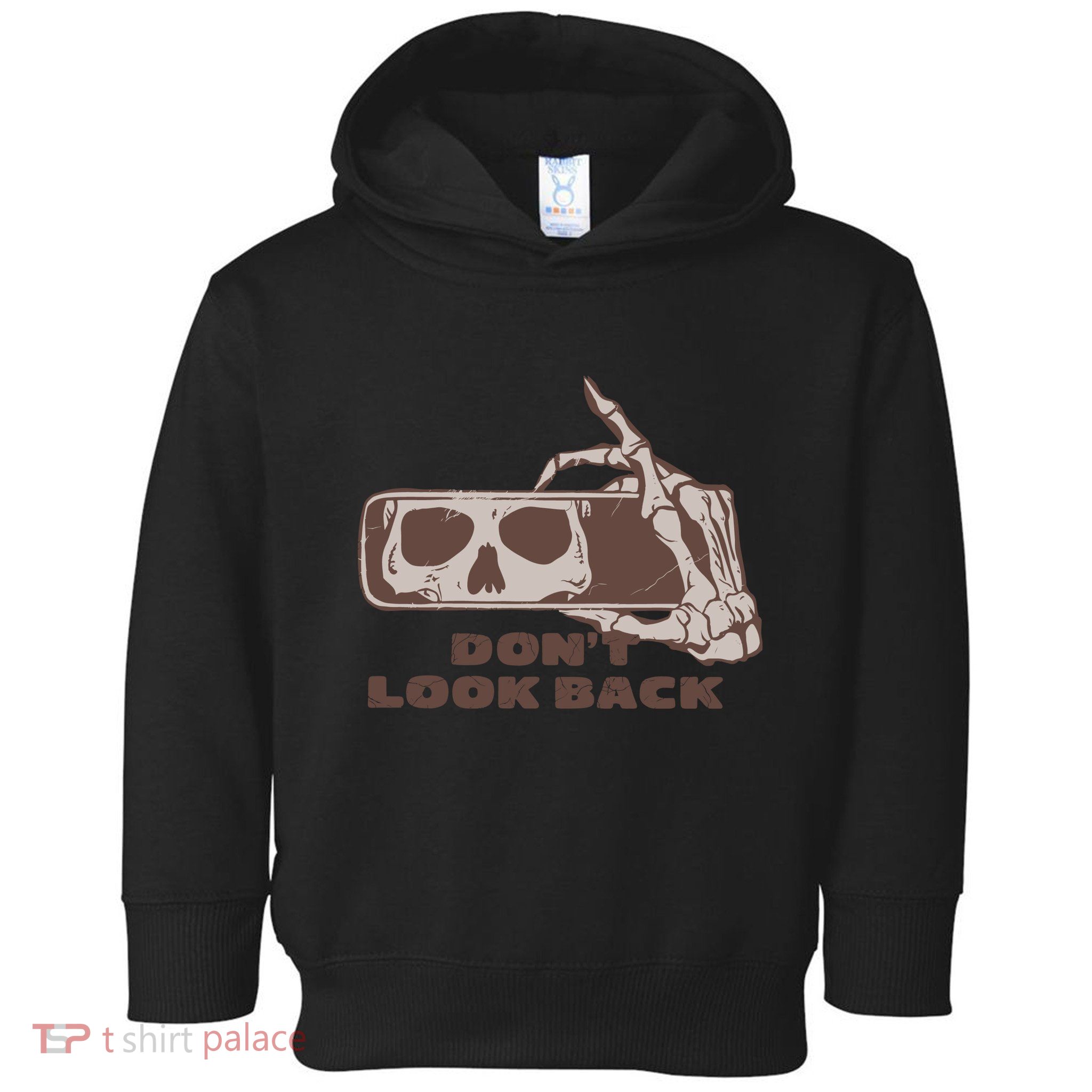 DonT Look Back Skeleton Car Mirror Transparent Toddler Hoodie