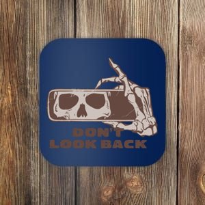 DonT Look Back Skeleton Car Mirror Transparent Coaster