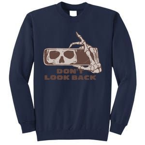 DonT Look Back Skeleton Car Mirror Transparent Tall Sweatshirt