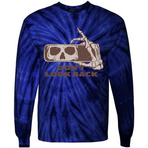 DonT Look Back Skeleton Car Mirror Transparent Tie-Dye Long Sleeve Shirt