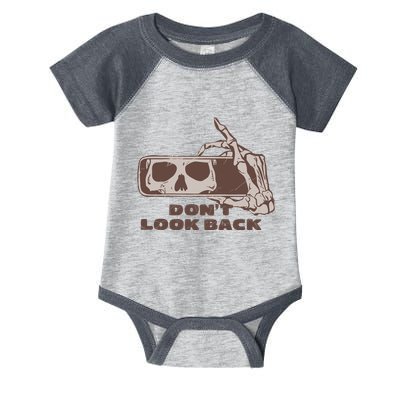 DonT Look Back Skeleton Car Mirror Transparent Infant Baby Jersey Bodysuit