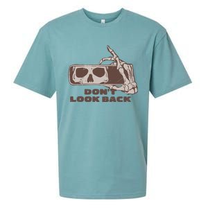 DonT Look Back Skeleton Car Mirror Transparent Sueded Cloud Jersey T-Shirt