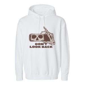 DonT Look Back Skeleton Car Mirror Transparent Garment-Dyed Fleece Hoodie