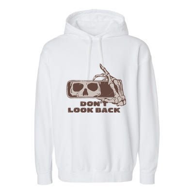 DonT Look Back Skeleton Car Mirror Transparent Garment-Dyed Fleece Hoodie