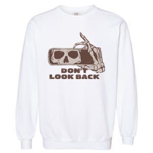 DonT Look Back Skeleton Car Mirror Transparent Garment-Dyed Sweatshirt