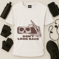 DonT Look Back Skeleton Car Mirror Transparent Performance Shirt