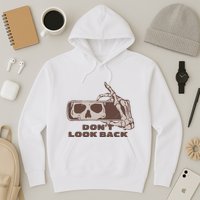 DonT Look Back Skeleton Car Mirror Transparent Hoodie