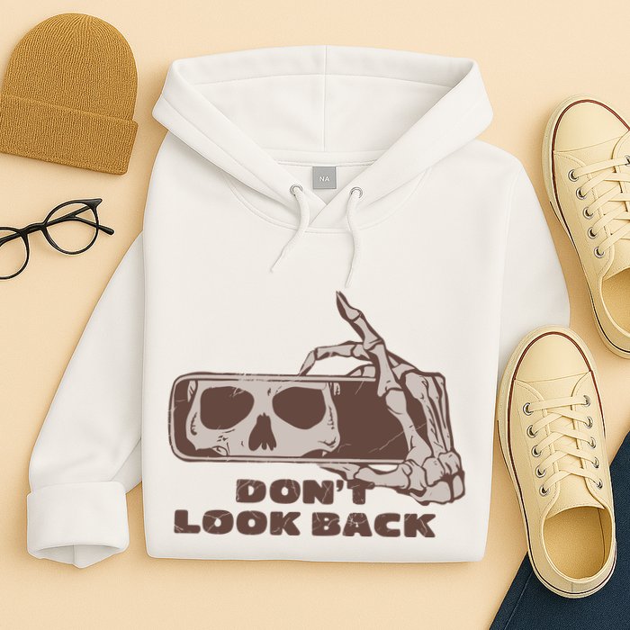 DonT Look Back Skeleton Car Mirror Transparent Hoodie