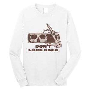 DonT Look Back Skeleton Car Mirror Transparent Long Sleeve Shirt