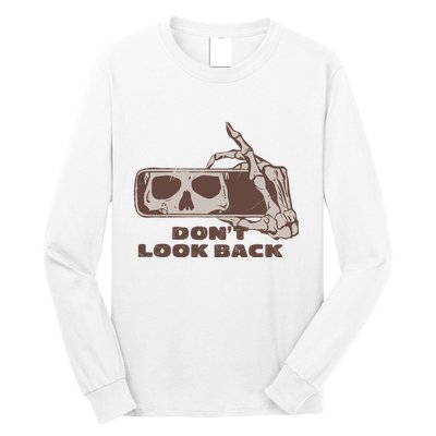 DonT Look Back Skeleton Car Mirror Transparent Long Sleeve Shirt