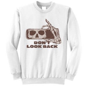 DonT Look Back Skeleton Car Mirror Transparent Sweatshirt